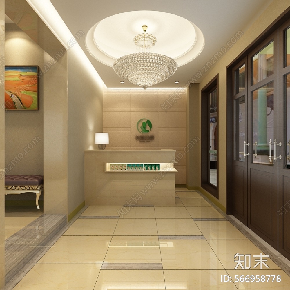 美容院cad施工图下载【ID:566958778】