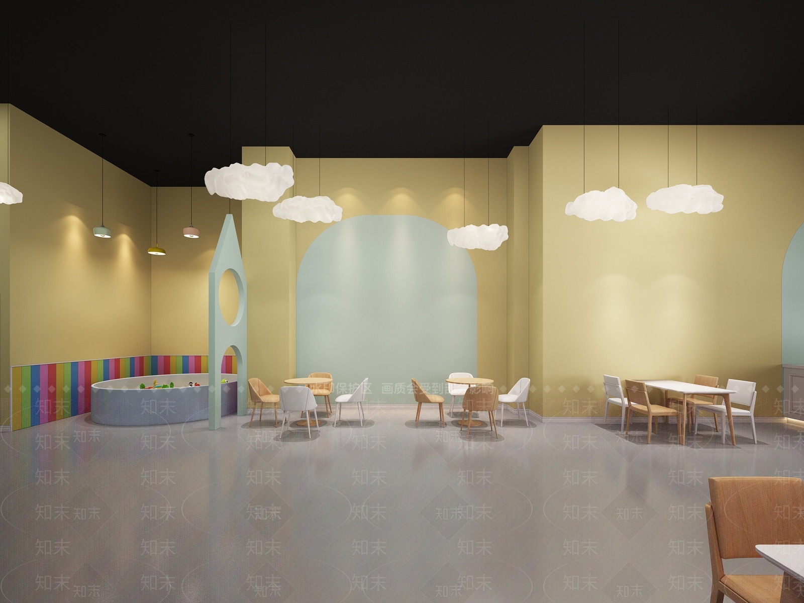 北欧儿童餐饮3D模型下载【ID:266979984】