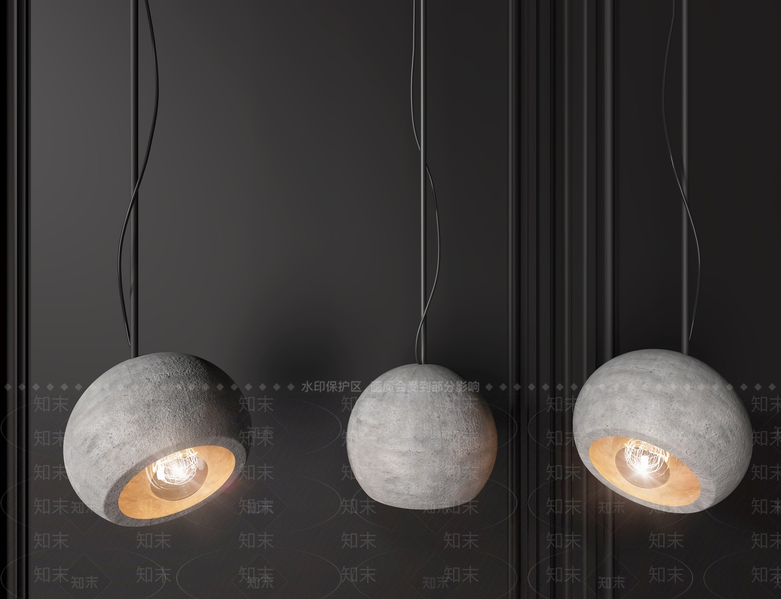 现代室内灯具3D模型下载【ID:567224889】