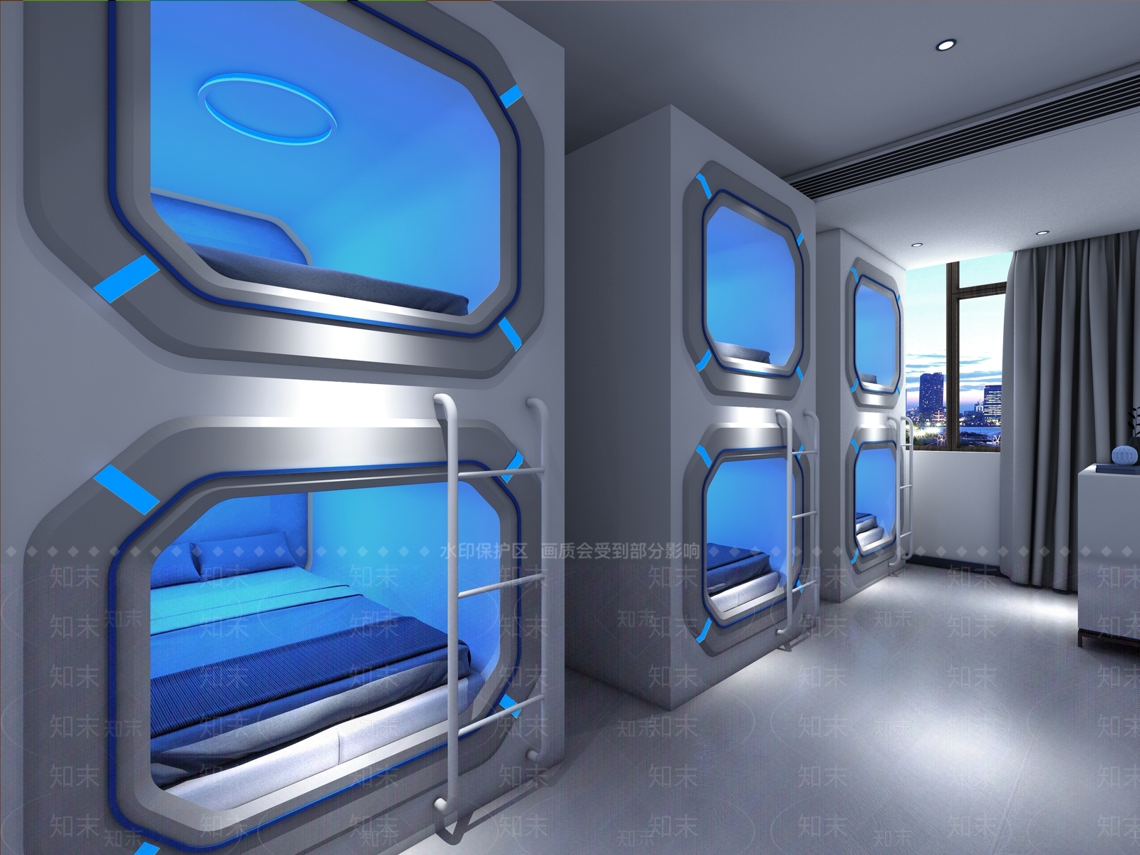 现代太空舱3D模型下载【ID:967657955】