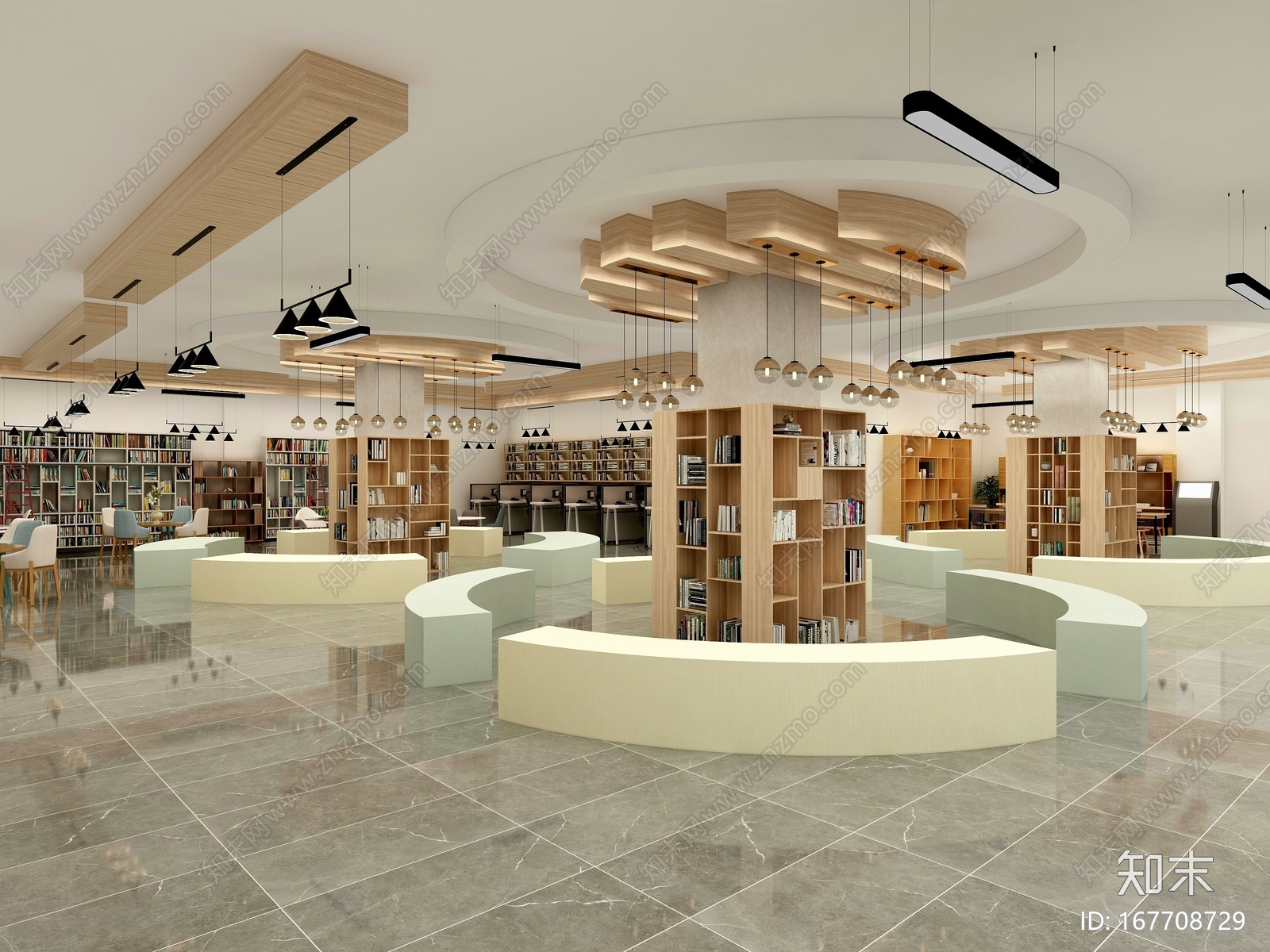 图书馆施工图下载【ID:167708729】