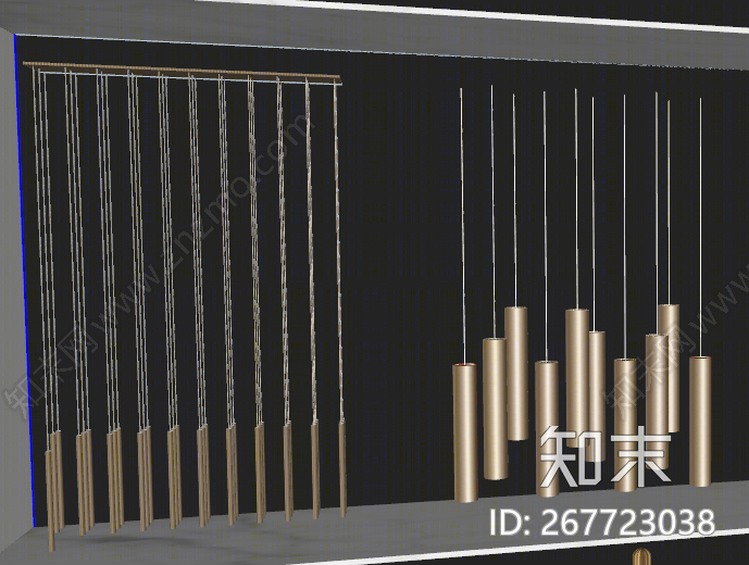 现代风格灯具组合SU模型下载【ID:267723038】