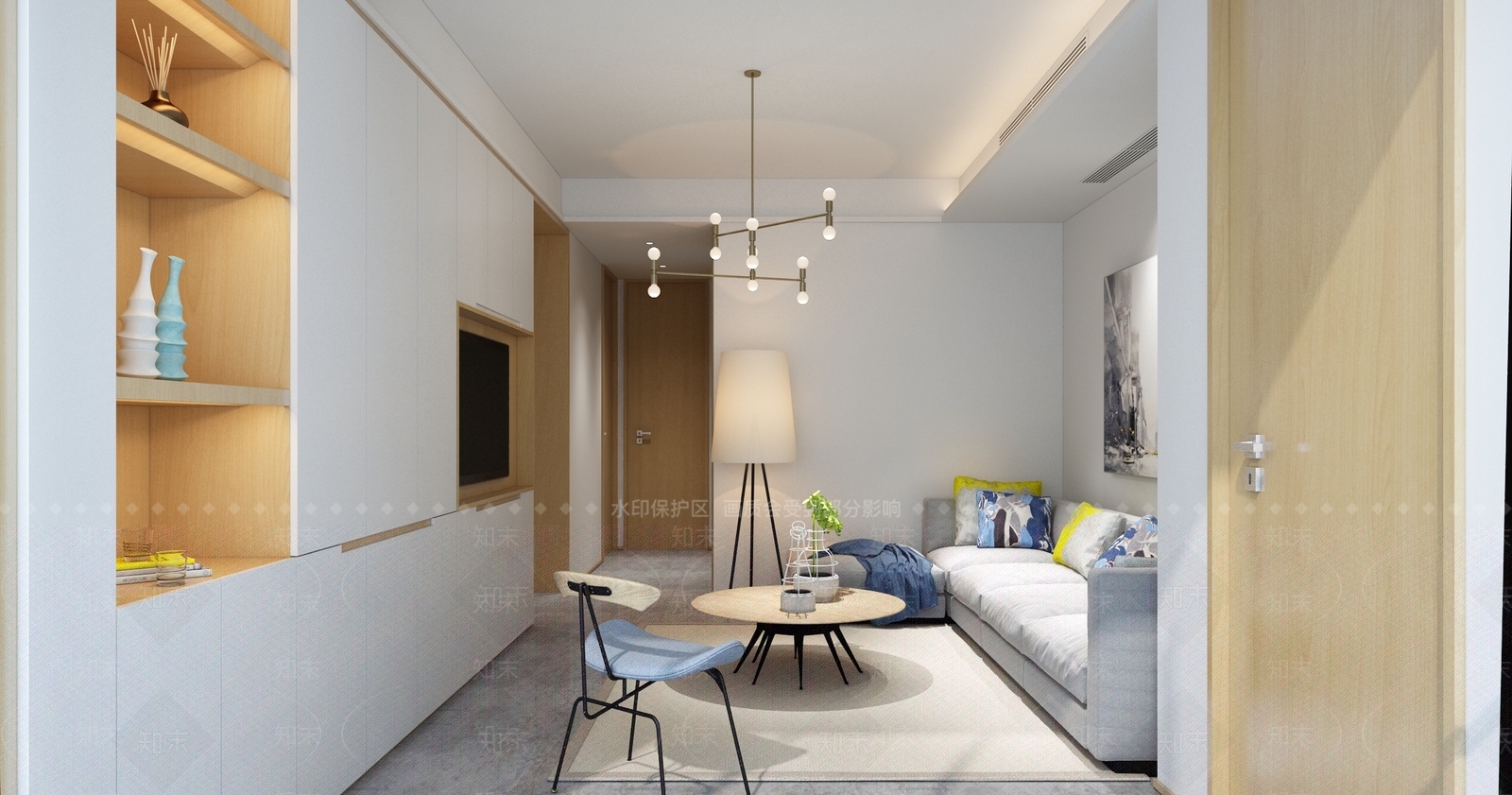 现代单身公寓3D模型下载【ID:967797789】