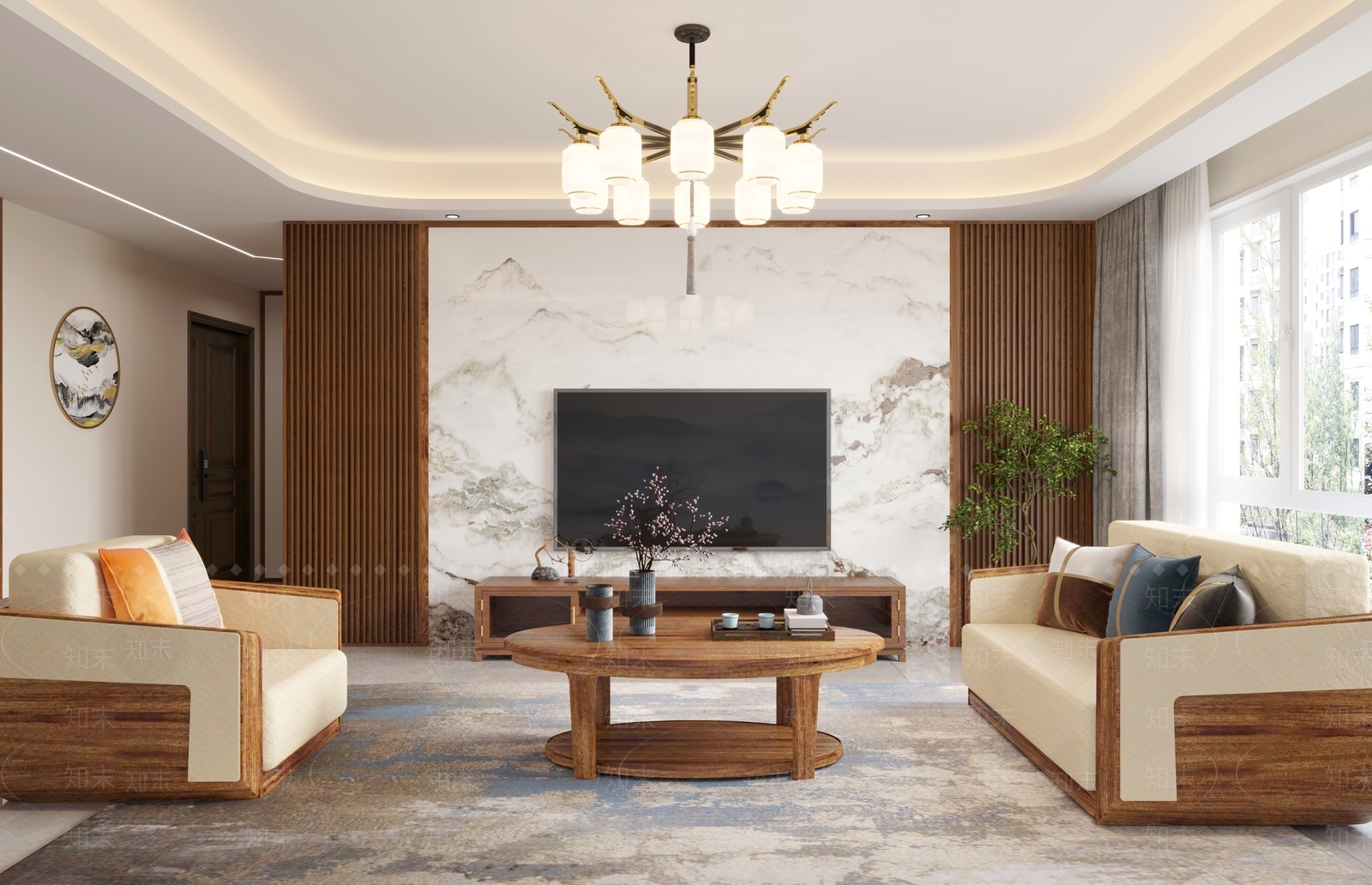 新中式客家具3D模型下载【ID:867801321】