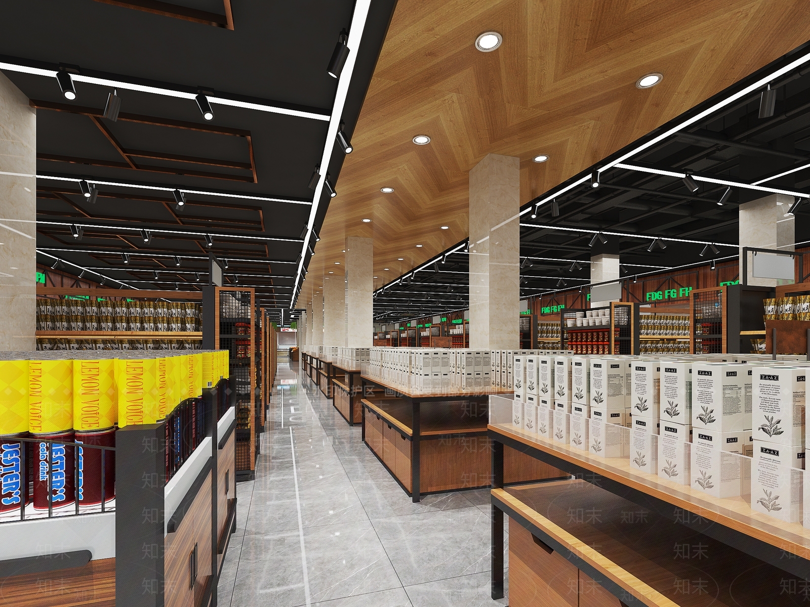 现代超市卖场3D模型下载【ID:567812398】