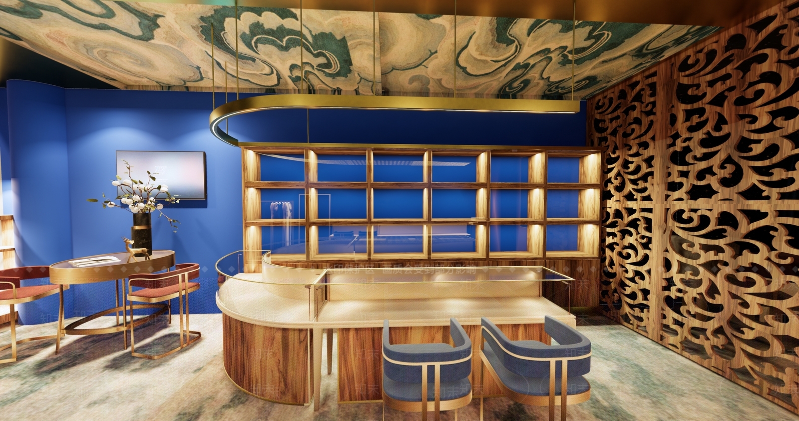 现代风格珠宝店SU模型下载【ID:167824443】