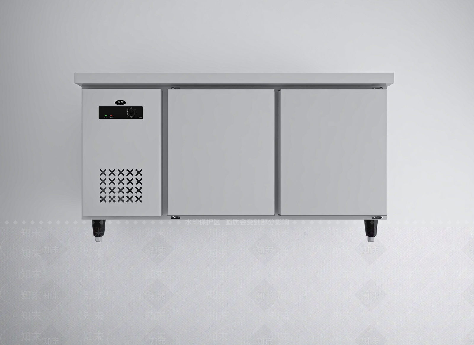 现代不锈钢操作台3D模型下载【ID:867827552】