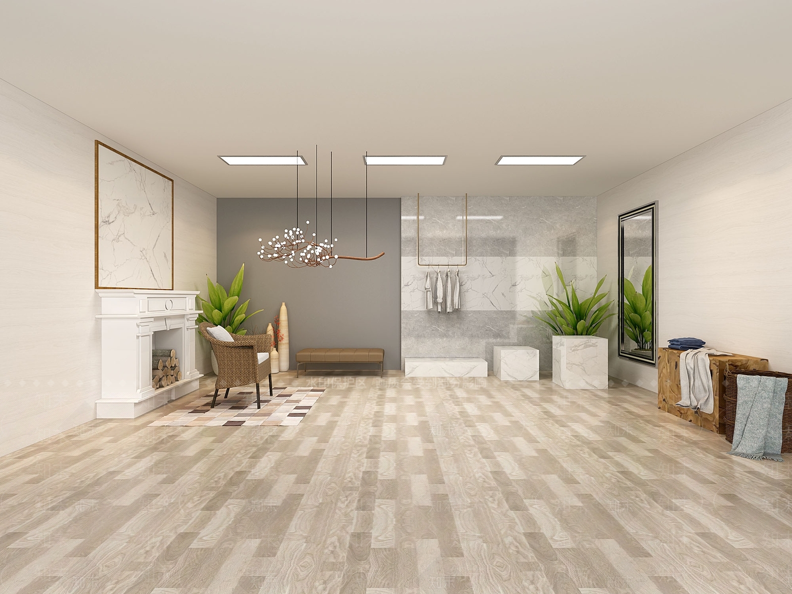 现代服装直播基地3D模型下载【ID:367838289】