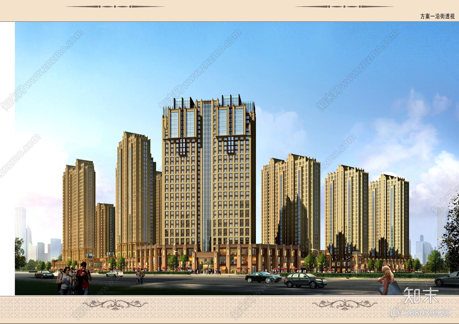 淮南舜耕华府项目规划设计cad施工图下载【ID:668039929】