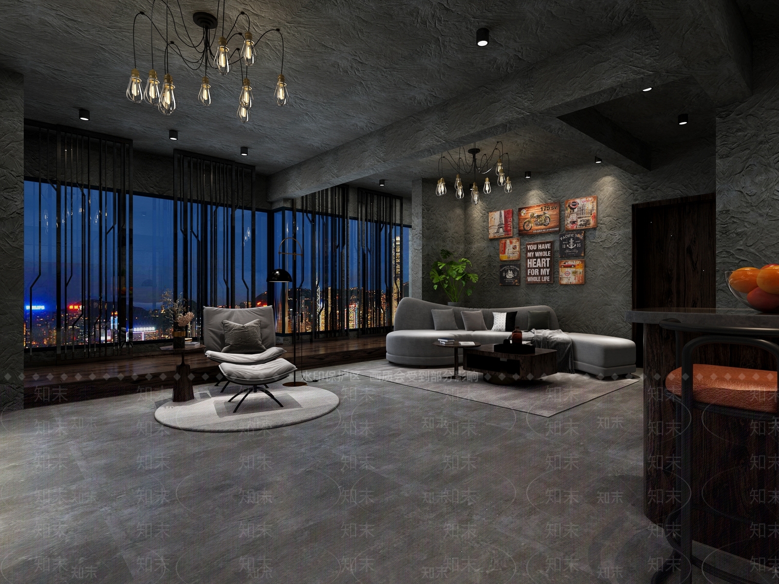 工业风公寓3D模型下载【ID:968240754】