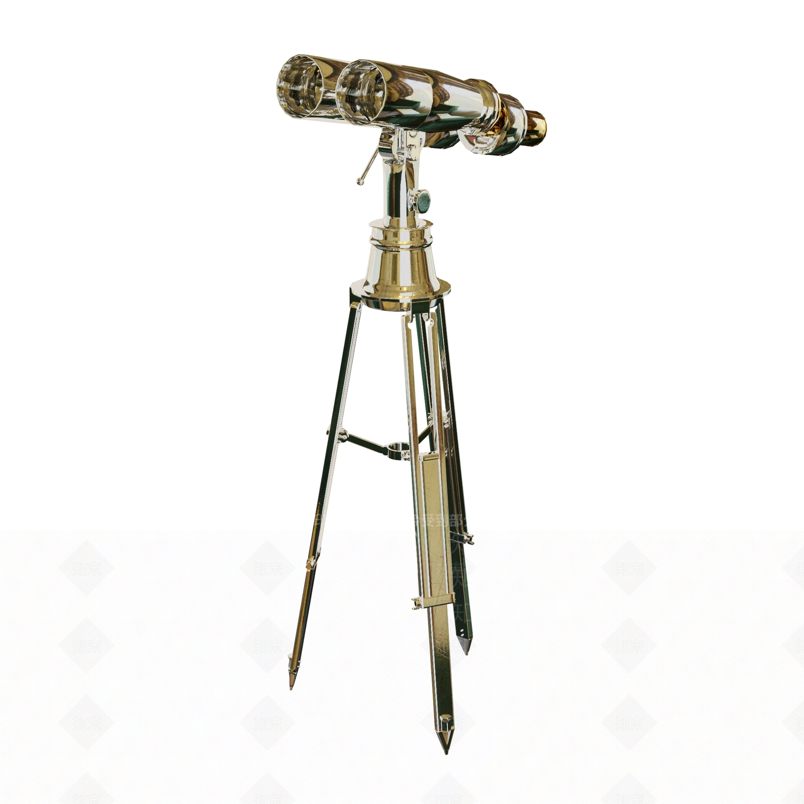 现代天文望远镜3D模型下载【ID:968248657】