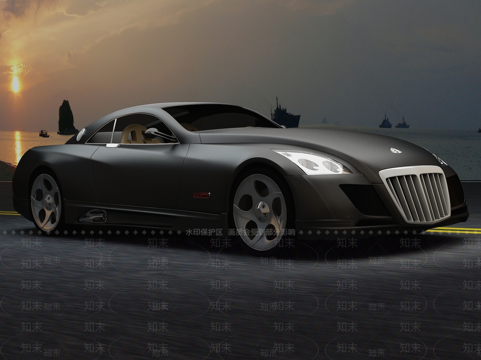 现代迈巴赫汽车模型3D模型下载【ID:968251792】