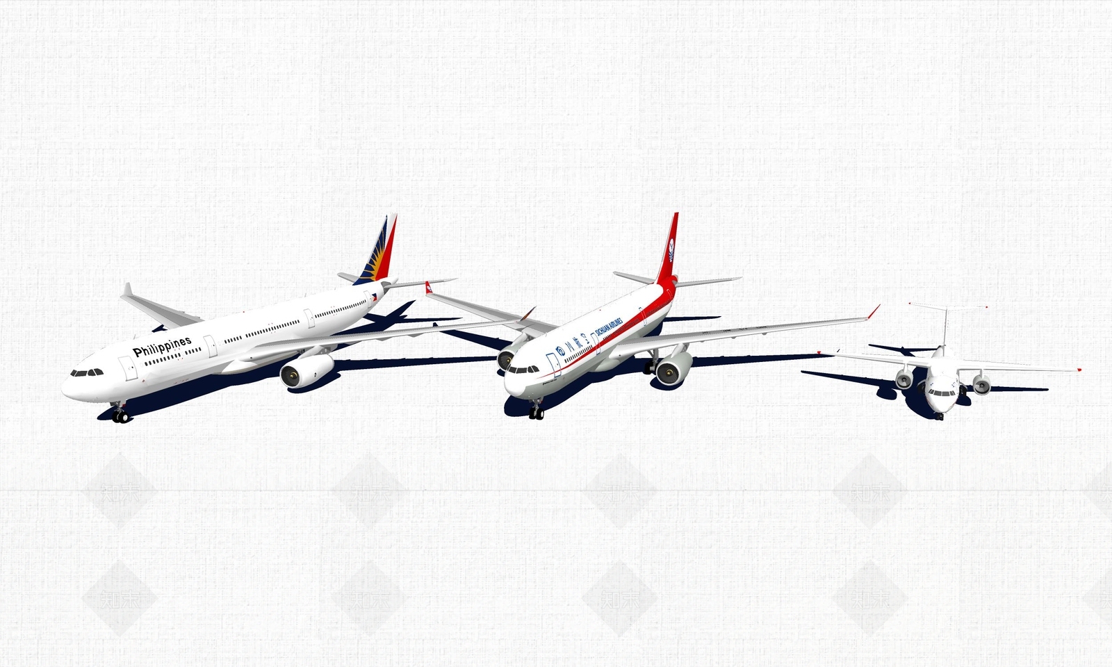 现代风格航空SU模型下载【ID:868300580】