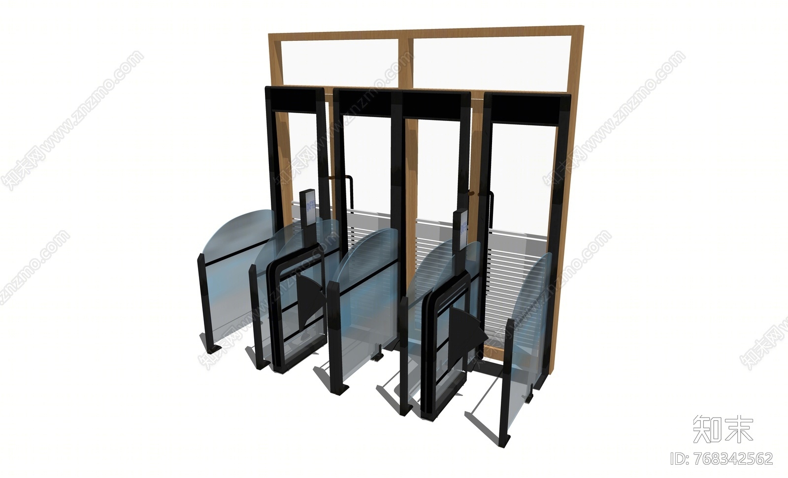 现代风格安检门SU模型下载【ID:768342562】