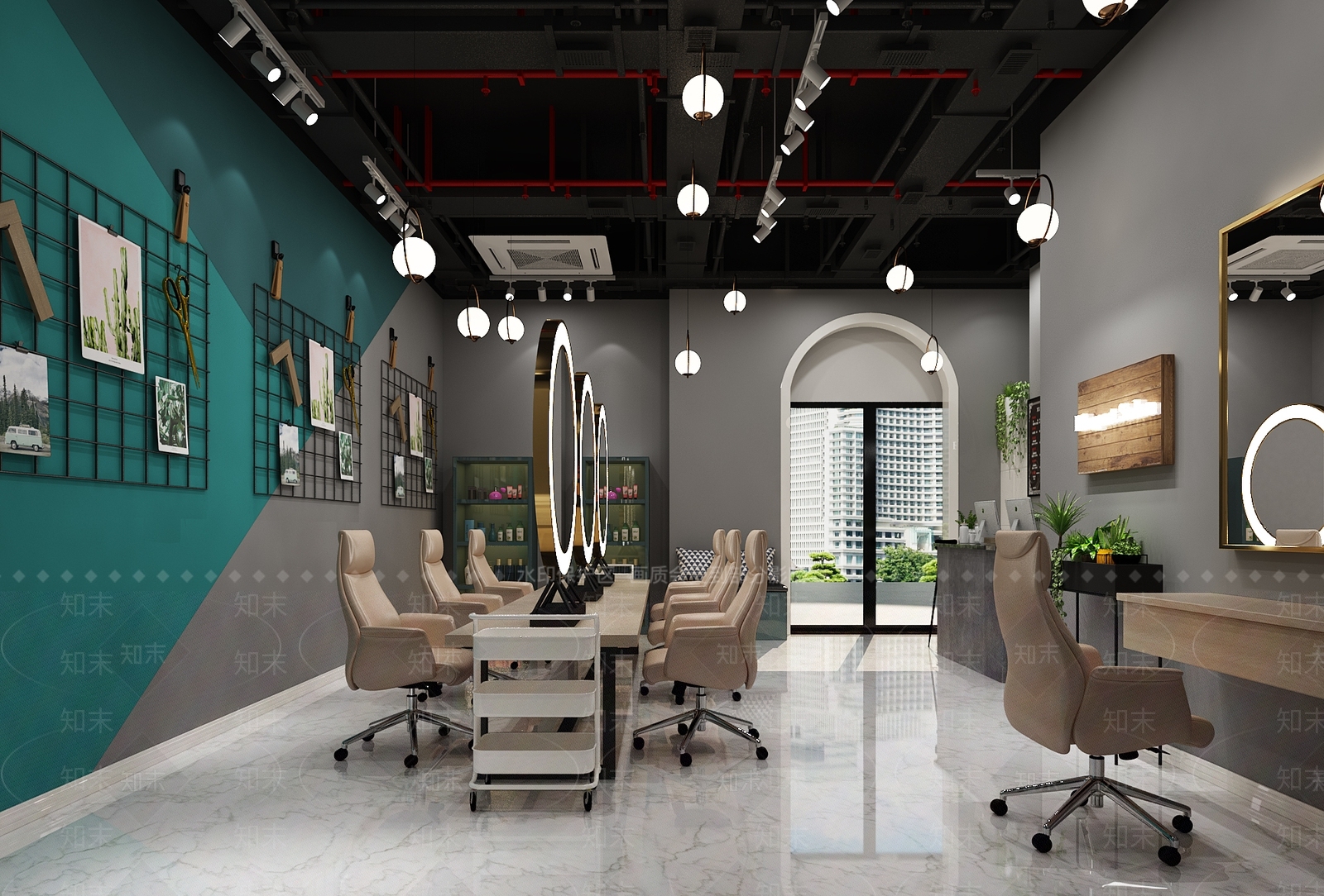 现代理发店门头3D模型下载【ID:968368560】