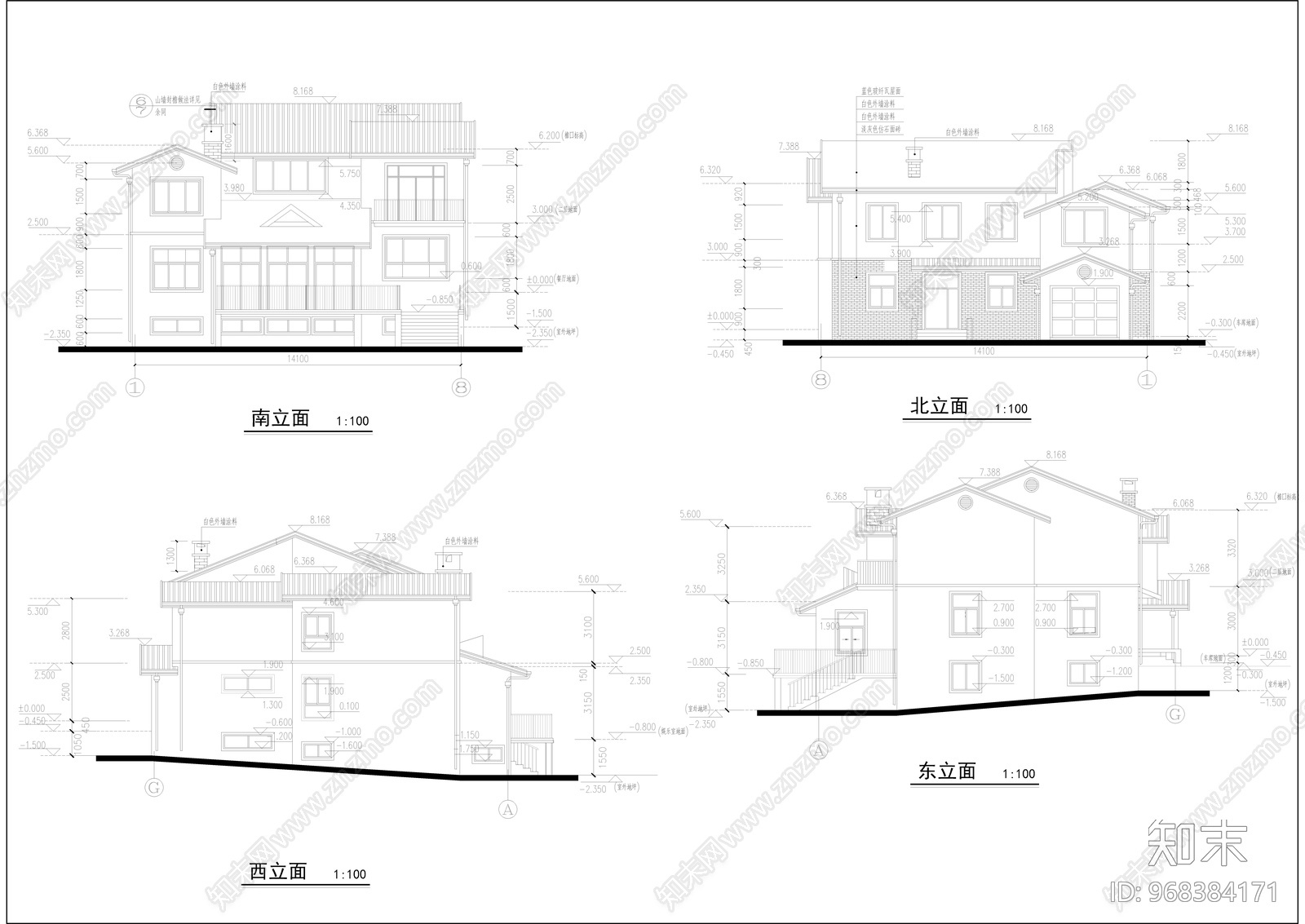 经典别cad施工图下载【ID:968384171】