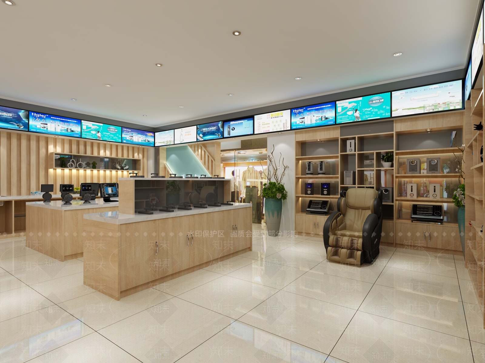 现代智能家电店3D模型下载【ID:368550620】