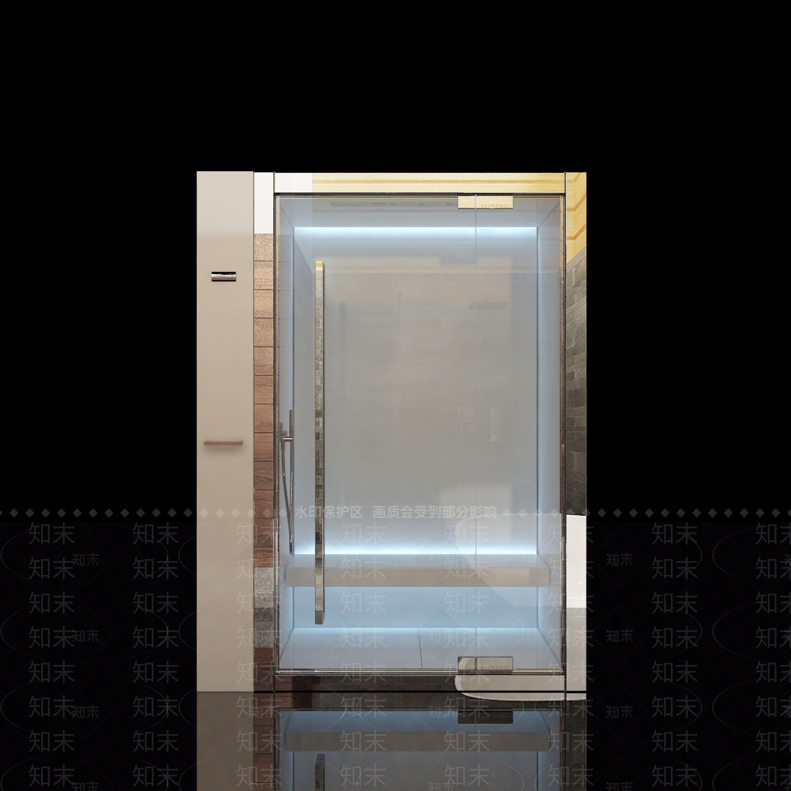 现代淋浴间3D模型下载【ID:268585537】