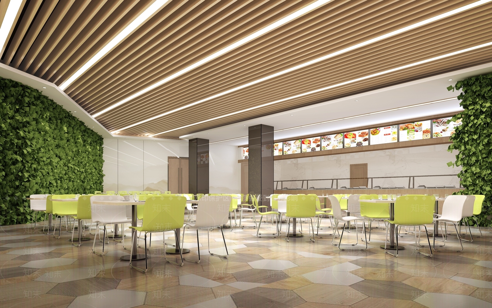现代食堂3D模型下载【ID:968607622】