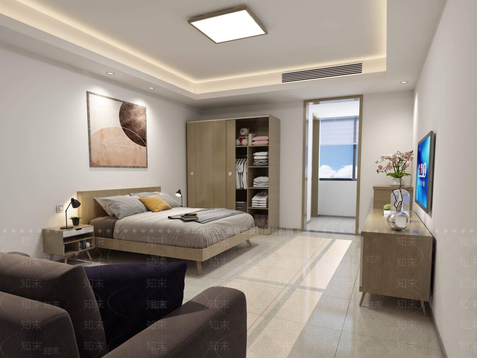 现代单身公寓3D模型下载【ID:468608875】
