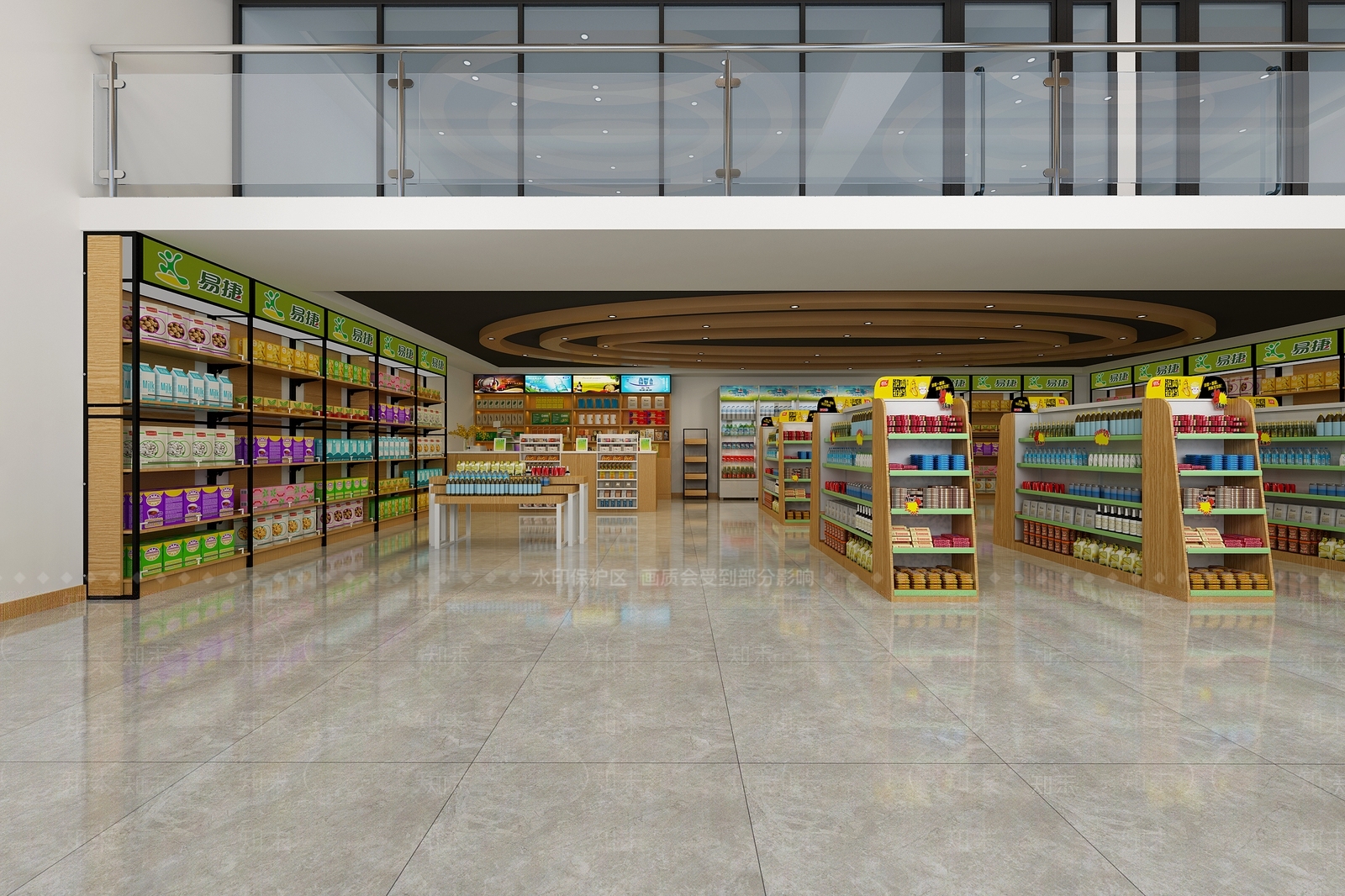现代超市3D模型下载【ID:568706348】