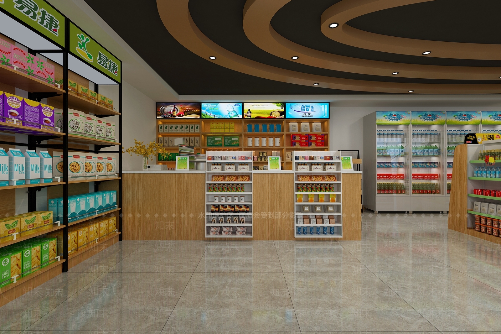 现代超市3D模型下载【ID:568706348】