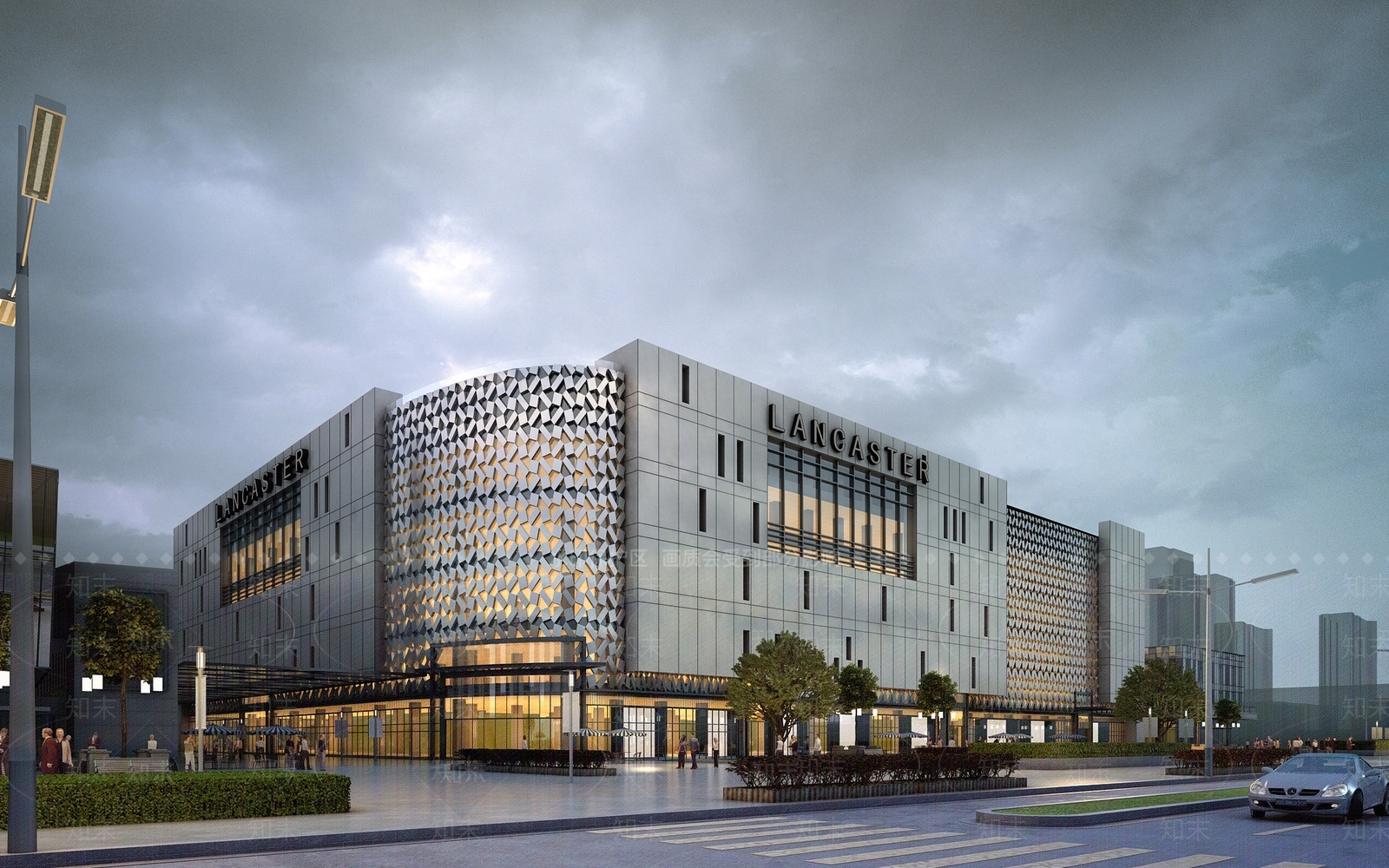 现代商业景观规划3D模型下载【ID:568763109】