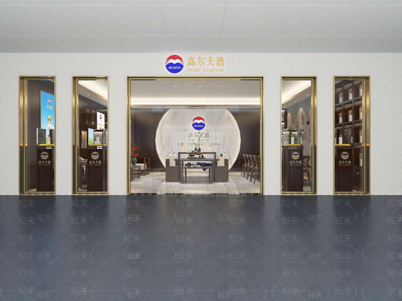 新中式烟酒店3D模型下载【ID:668791130】
