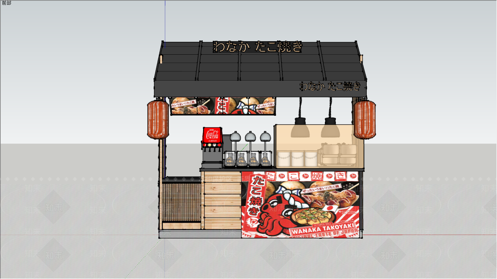 日式风格日韩料理店SU模型下载【ID:768813899】