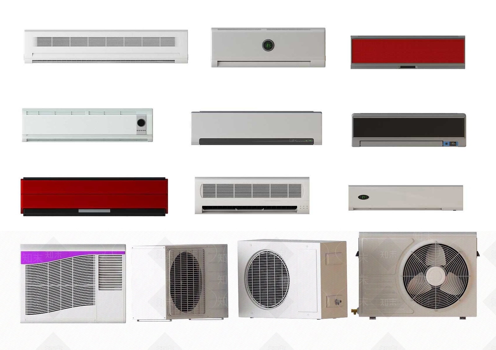 现代空调室外机3D模型下载【ID:168822462】