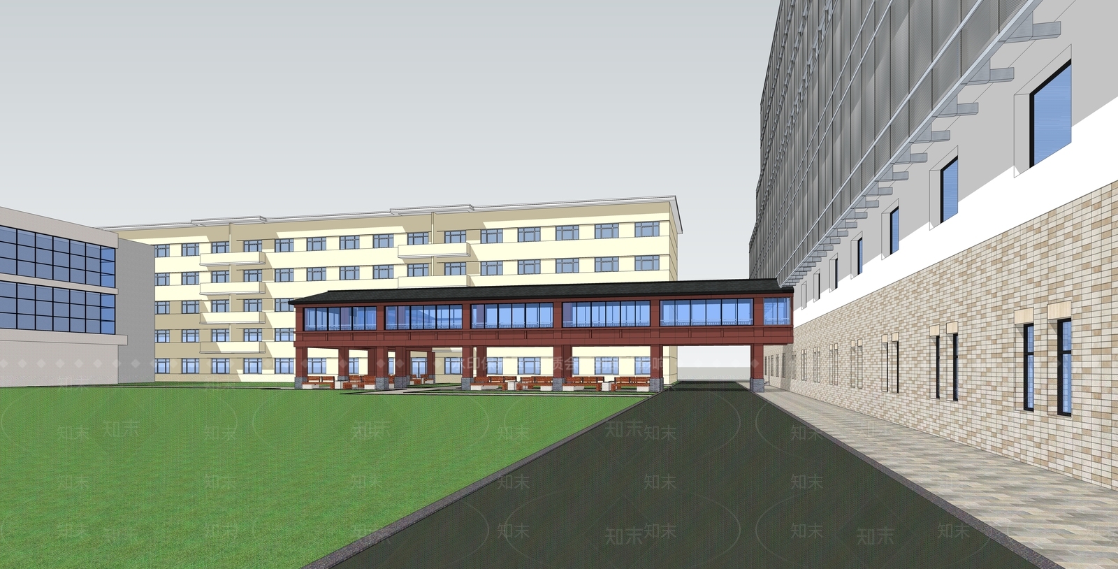 新中式风格其他商业建筑SU模型下载【ID:168931154】