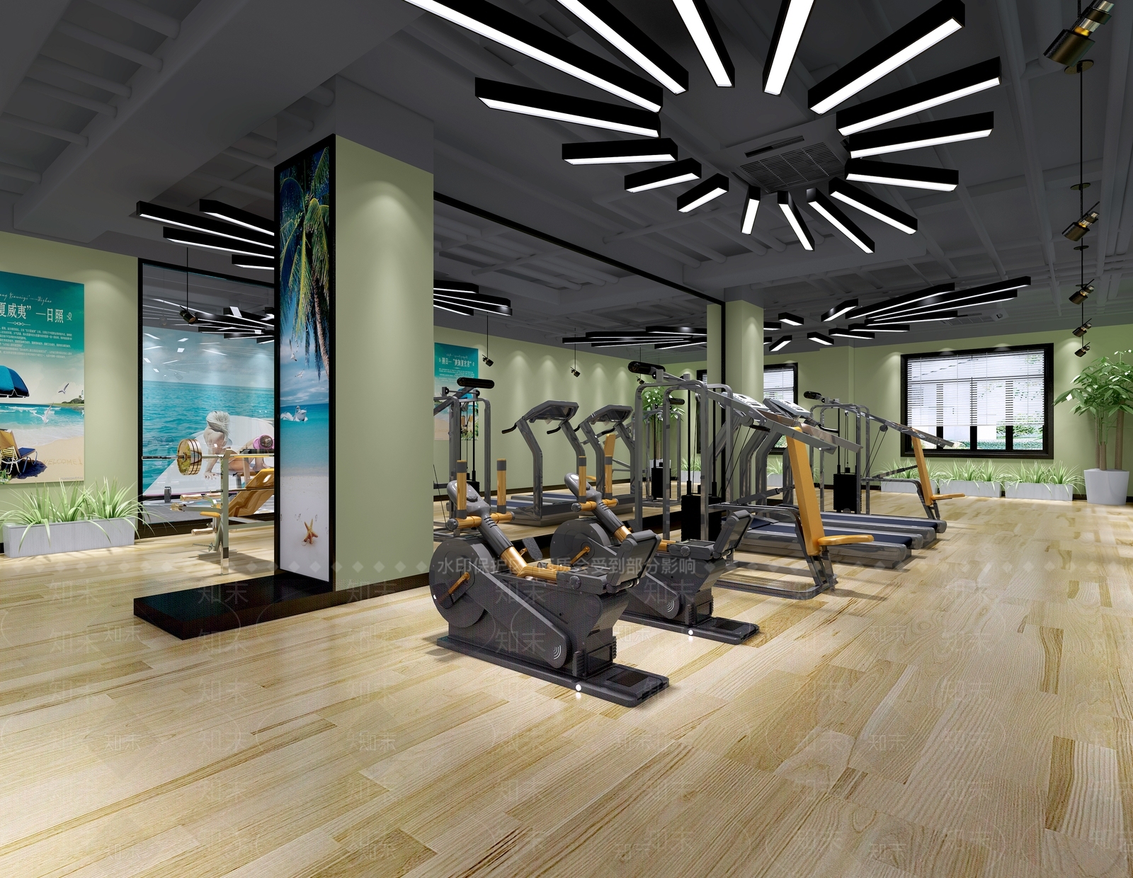 现代健身房3D模型下载【ID:368966894】
