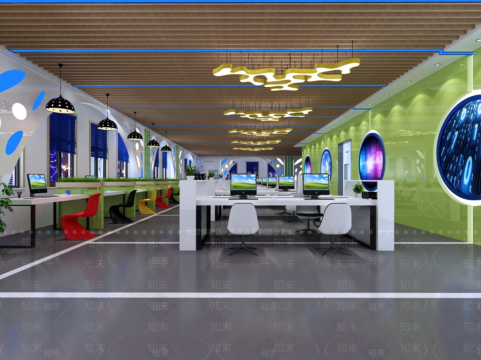 现代图书馆3D模型下载【ID:868989224】