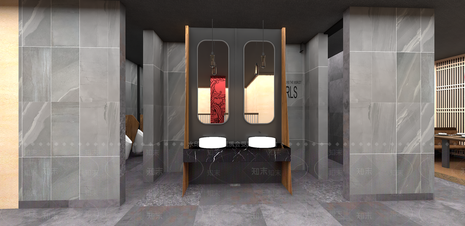 日式料理店SU模型下载【ID:768991860】