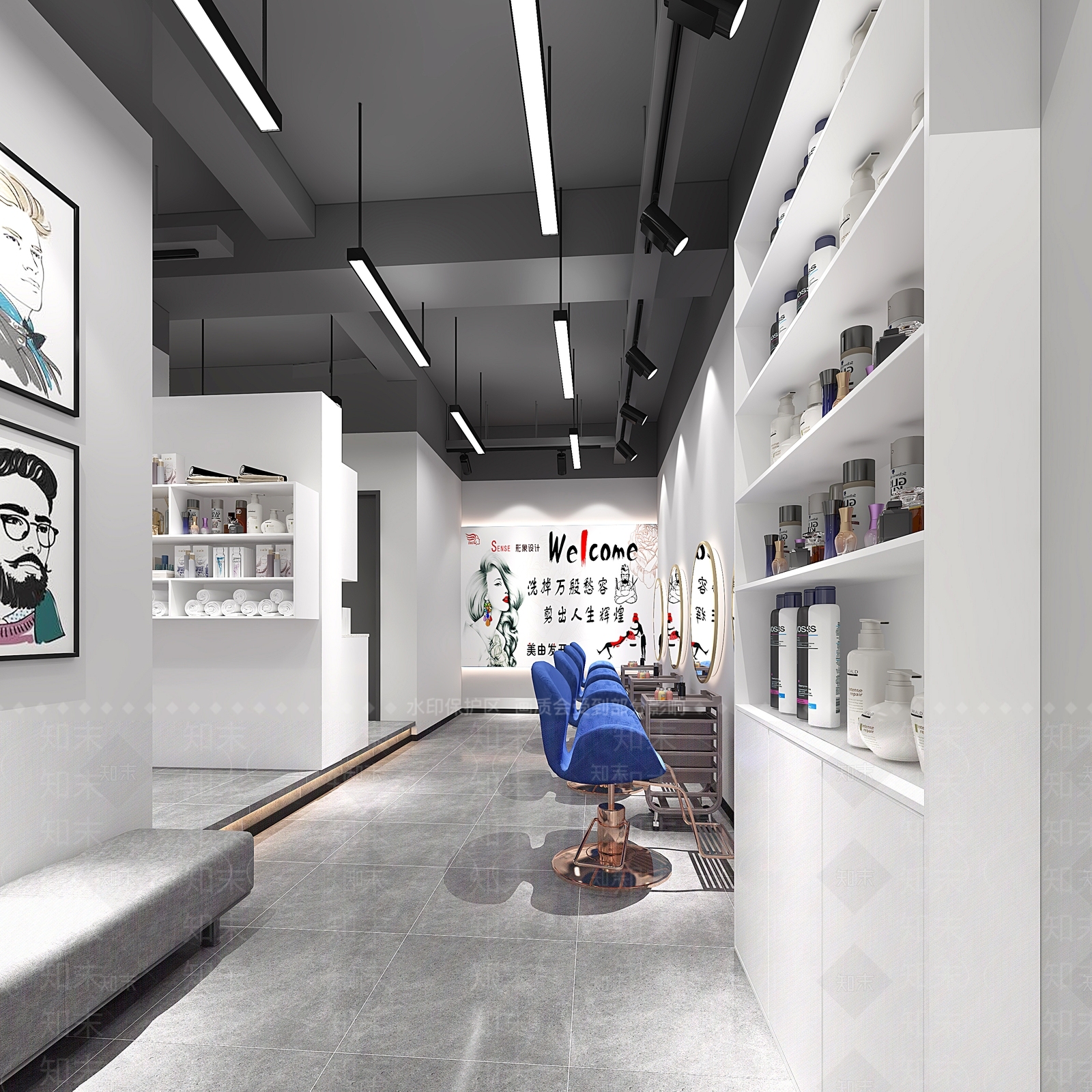 现代理发店3D模型下载【ID:969002552】