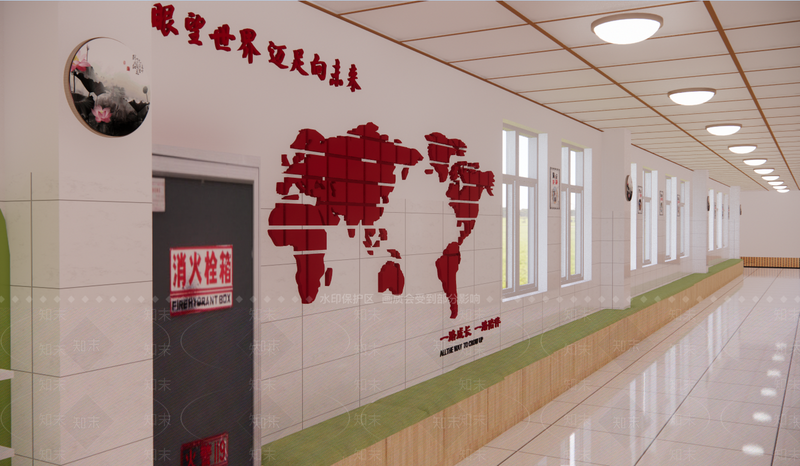 现代风格学校SU模型下载【ID:869009523】