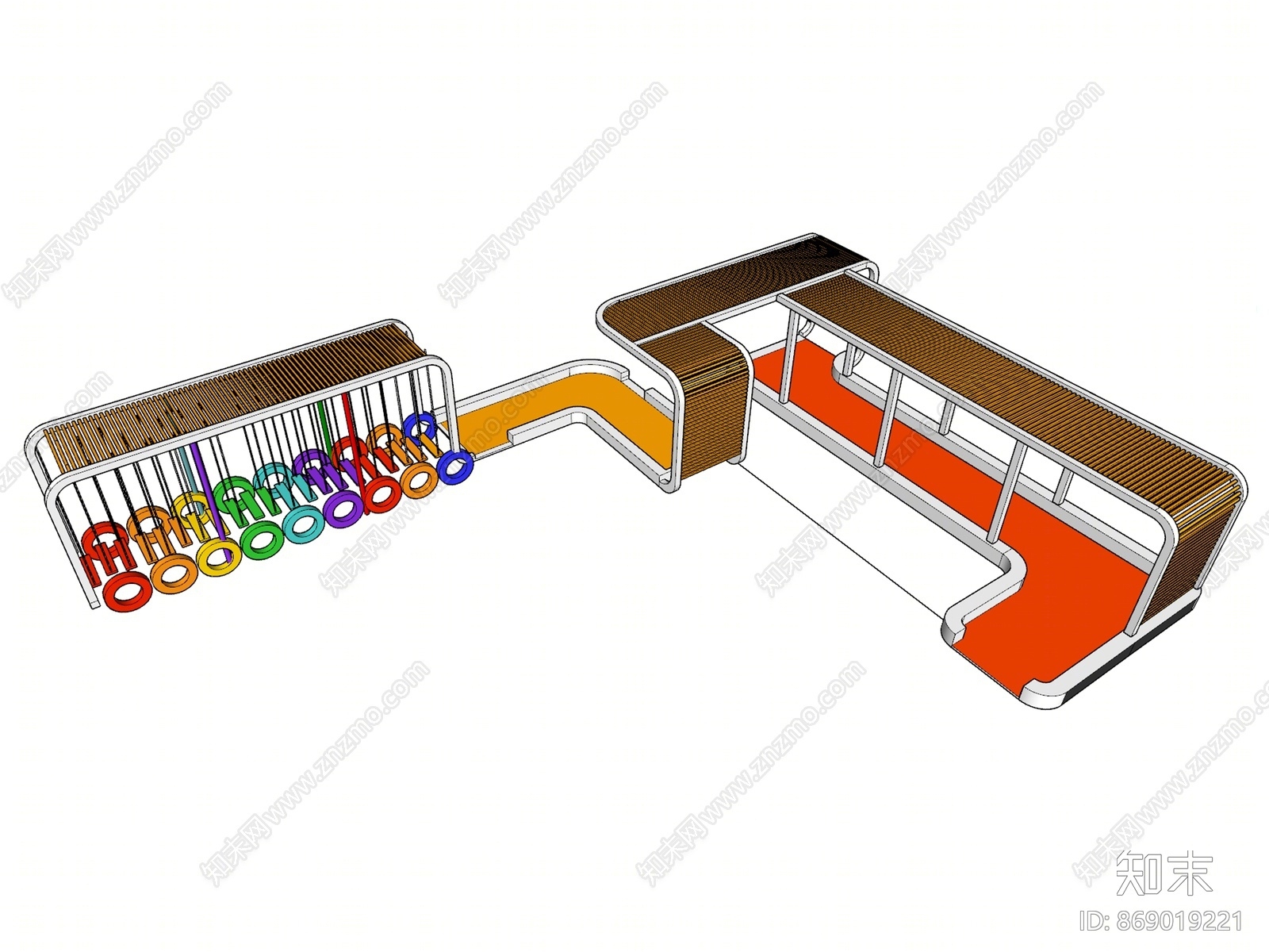 现代风格游乐设施SU模型下载【ID:869019221】