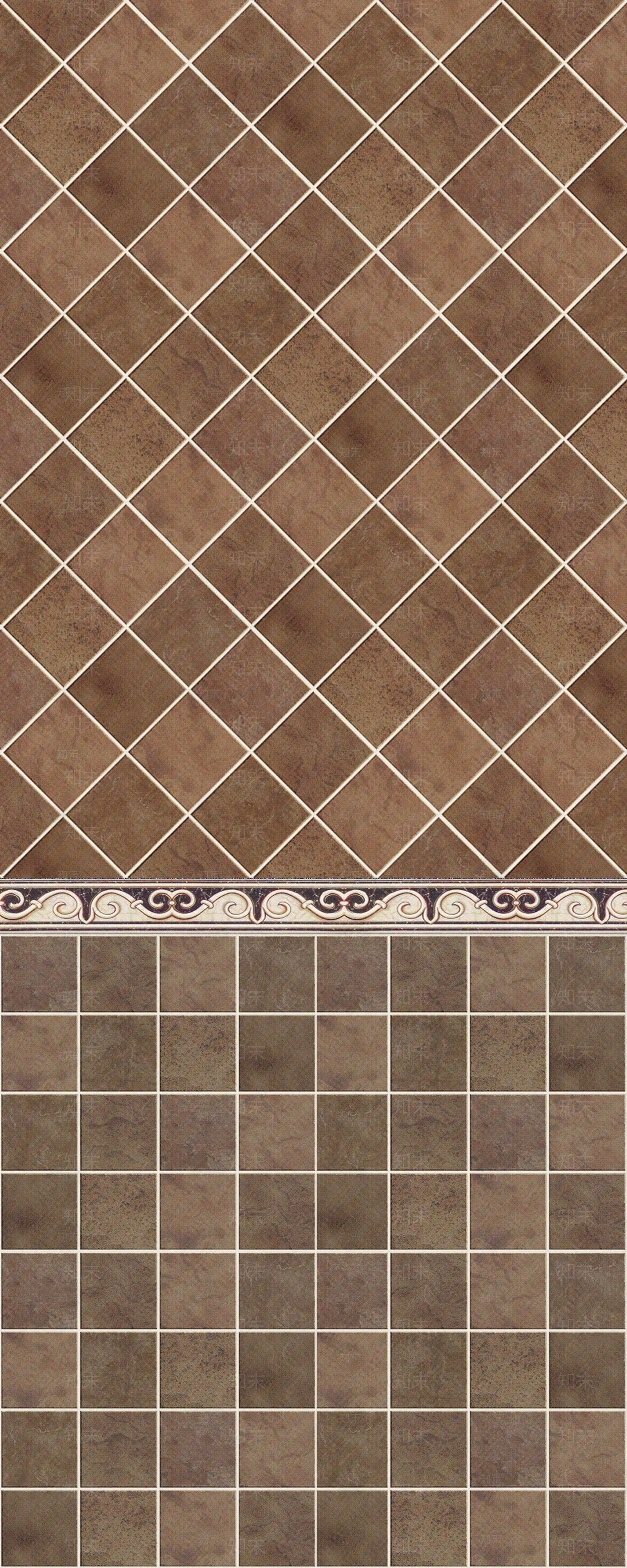 拼花卫生间瓷砖贴图下载【ID:369070761】