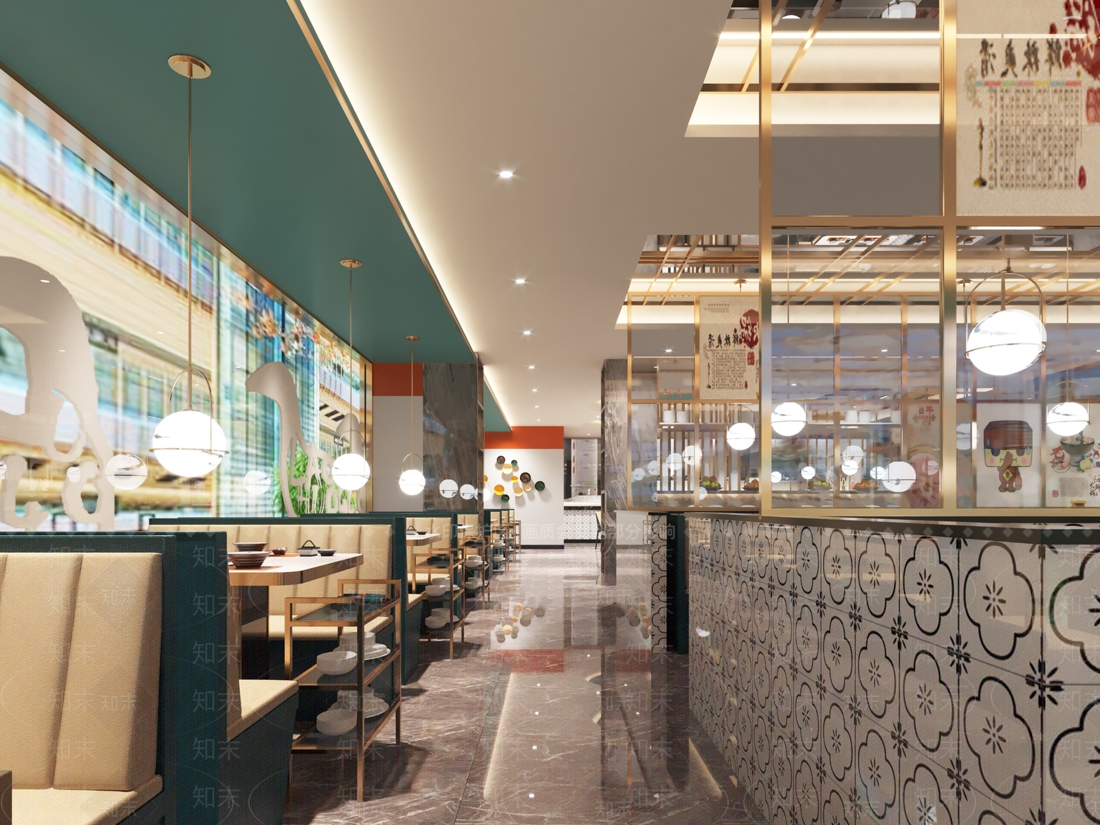 现代海底捞火锅店3D模型下载【ID:369097249】