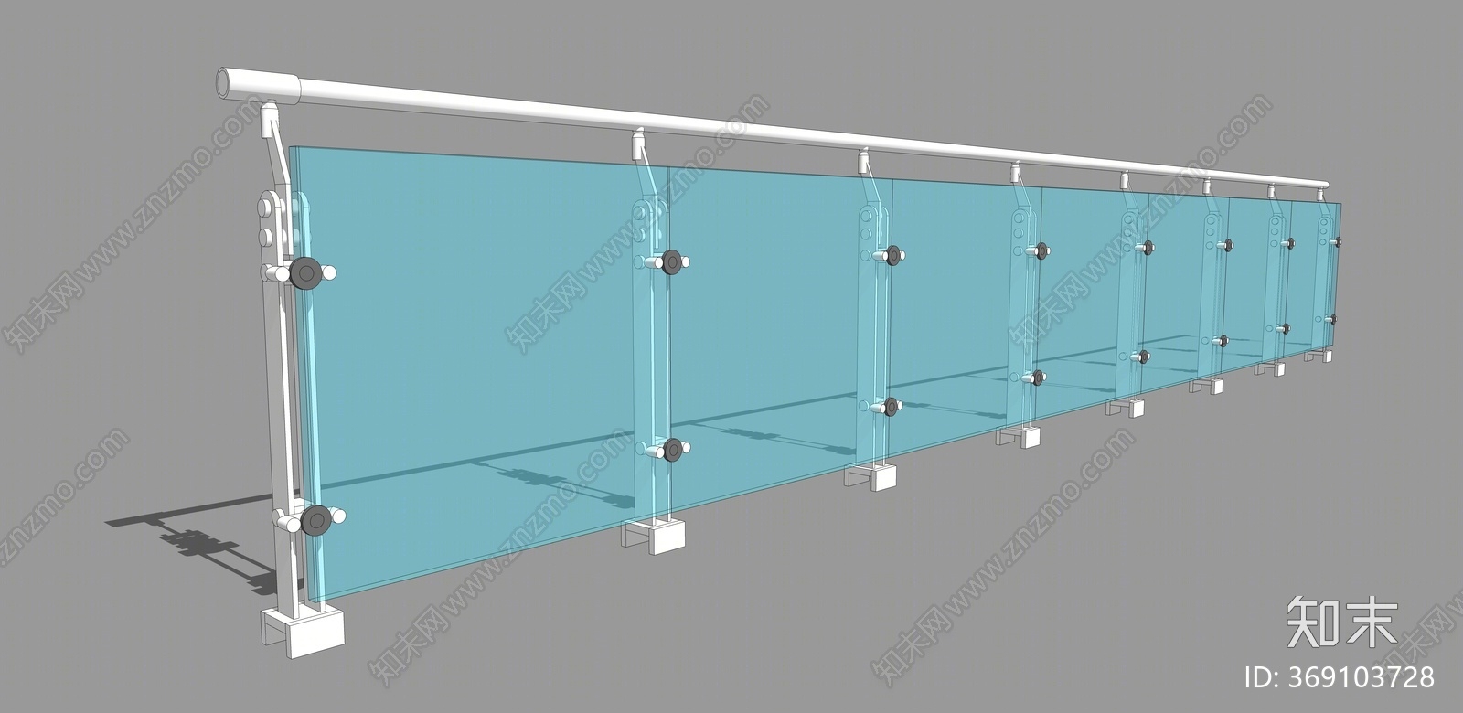 现代风格栏杆SU模型下载【ID:369103728】