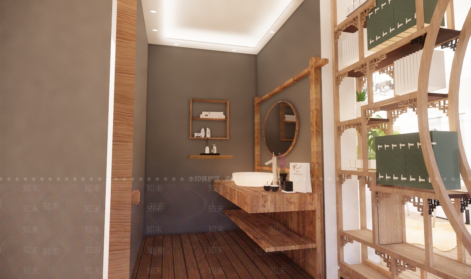 新中式风格娱乐室SU模型下载【ID:569166420】