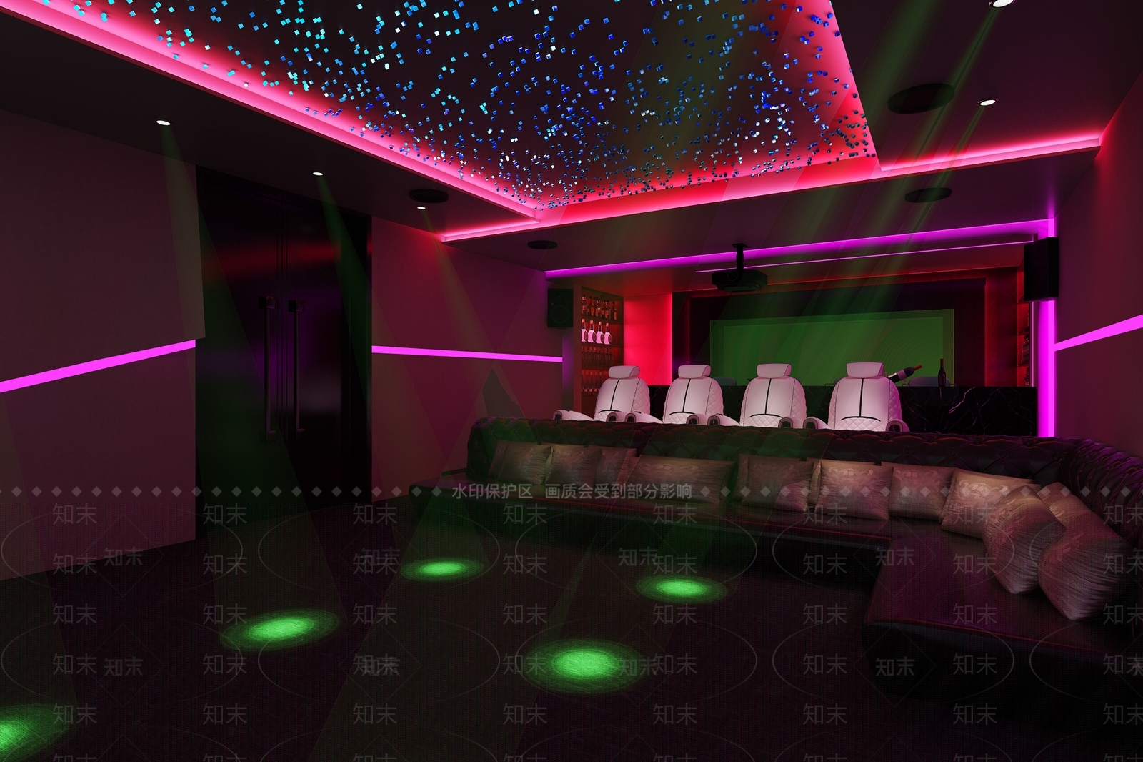 现代私人影院3D模型下载【ID:569188121】