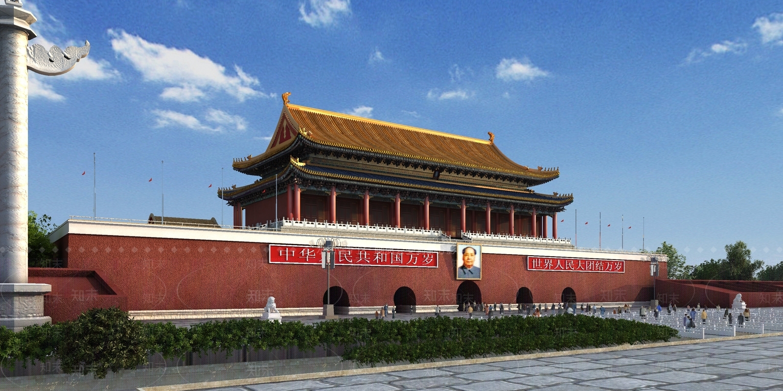 中式天安门3D模型下载【ID:269204810】