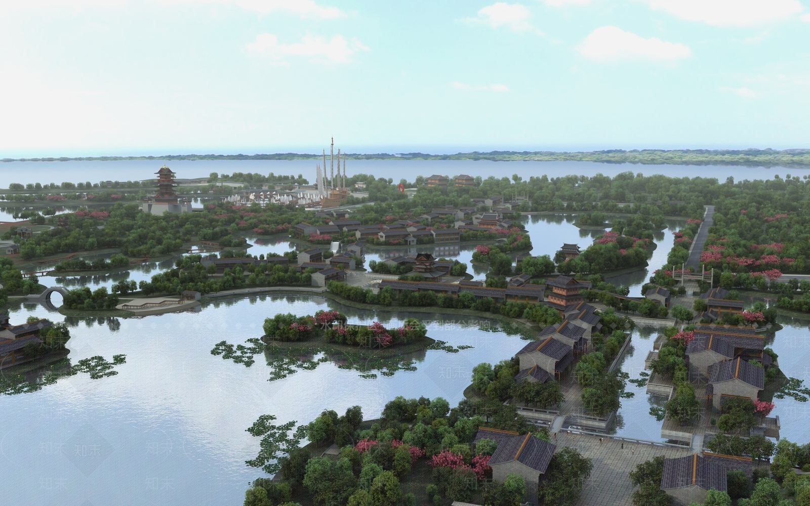 中式牌坊3D模型下载【ID:269208874】