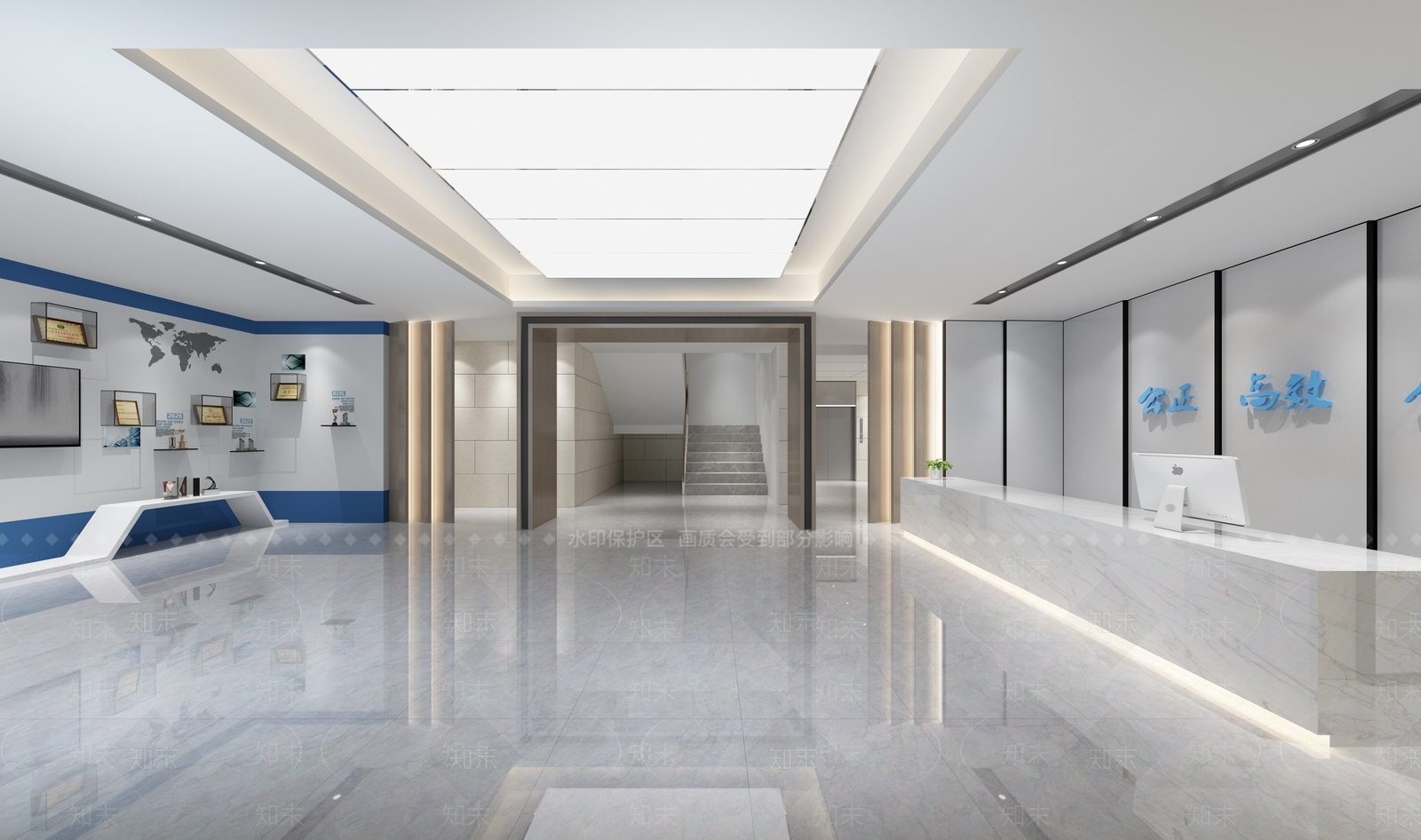 现代政法机构前台3D模型下载【ID:469272013】