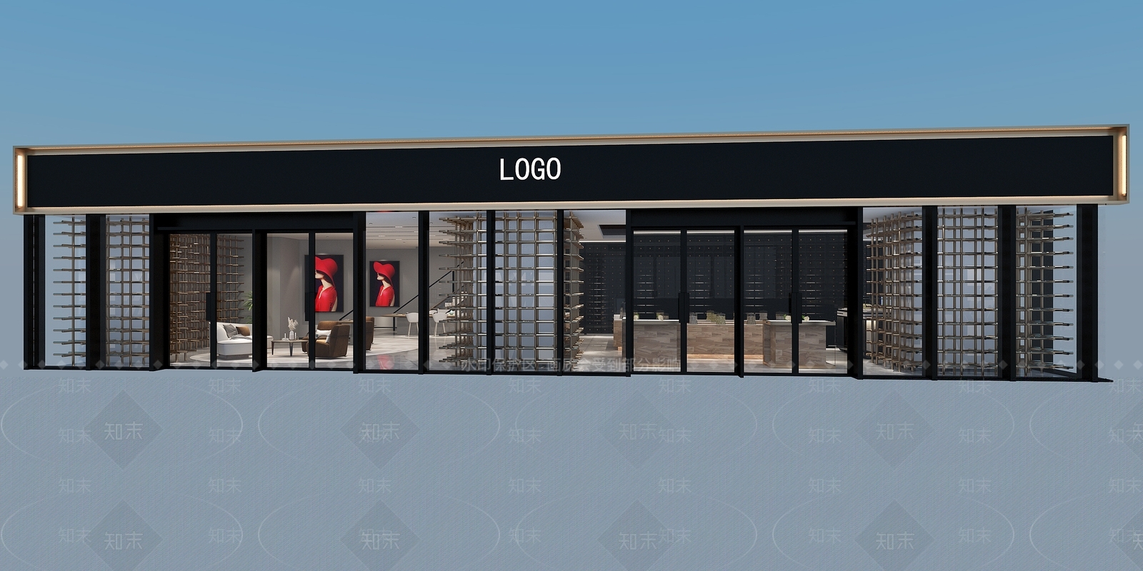 现代药店3D模型下载【ID:269290656】
