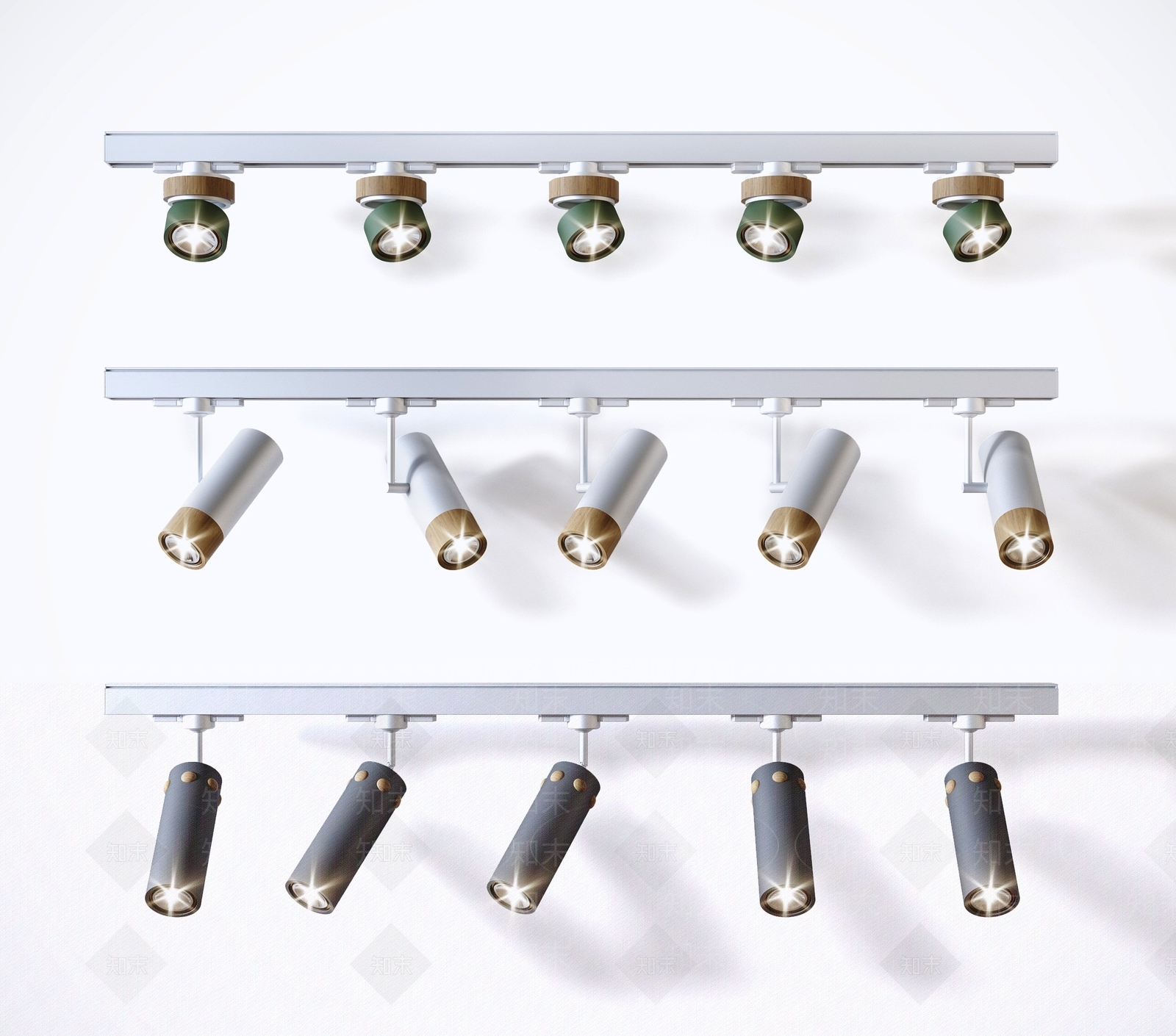 北欧筒灯3D模型下载【ID:669293625】