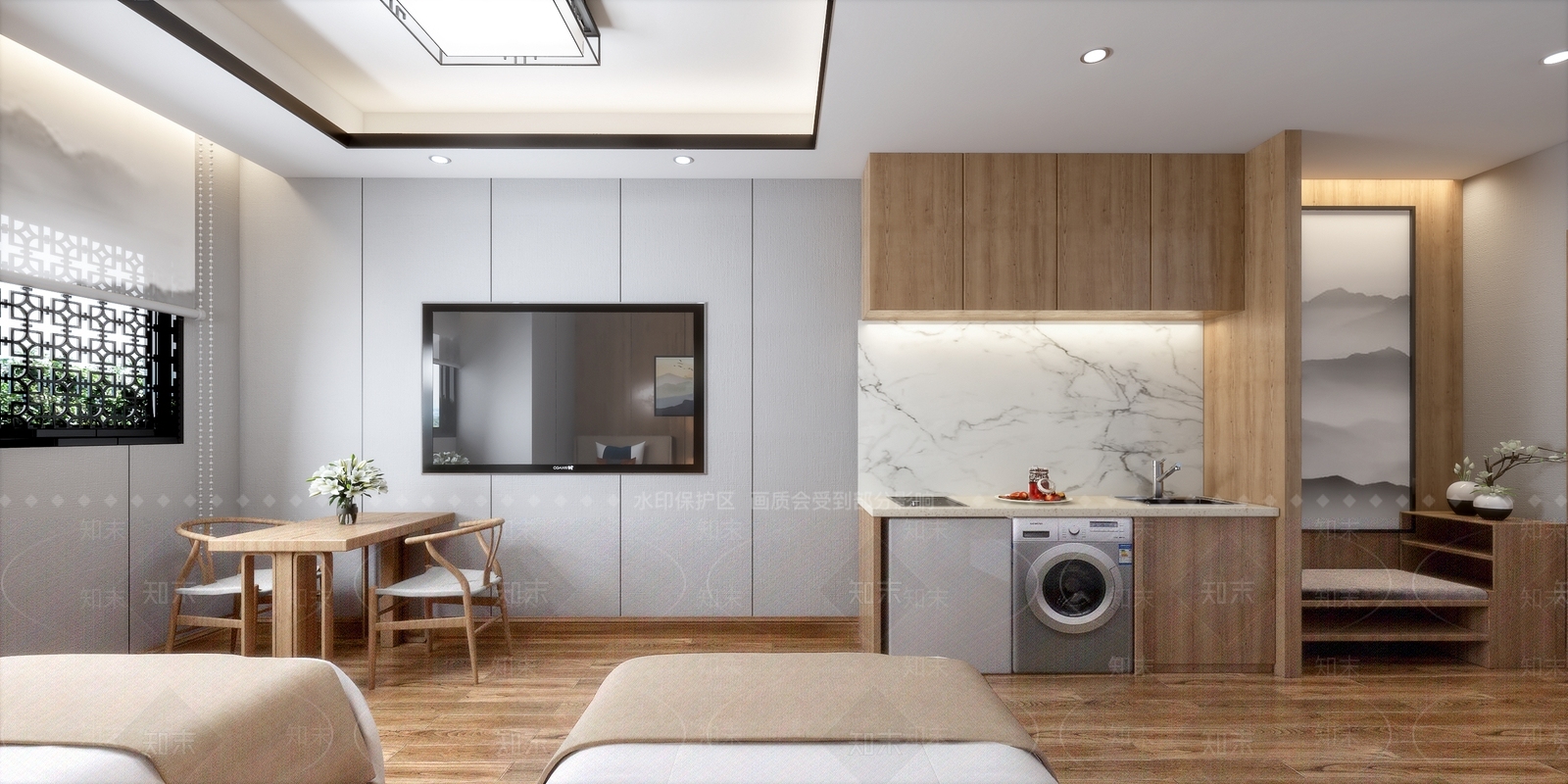 日式单身公寓3D模型下载【ID:969414768】