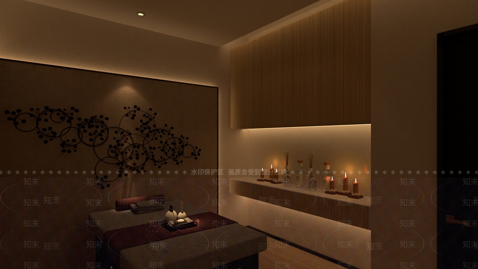 现代风格SPA会所SU模型下载【ID:769424663】