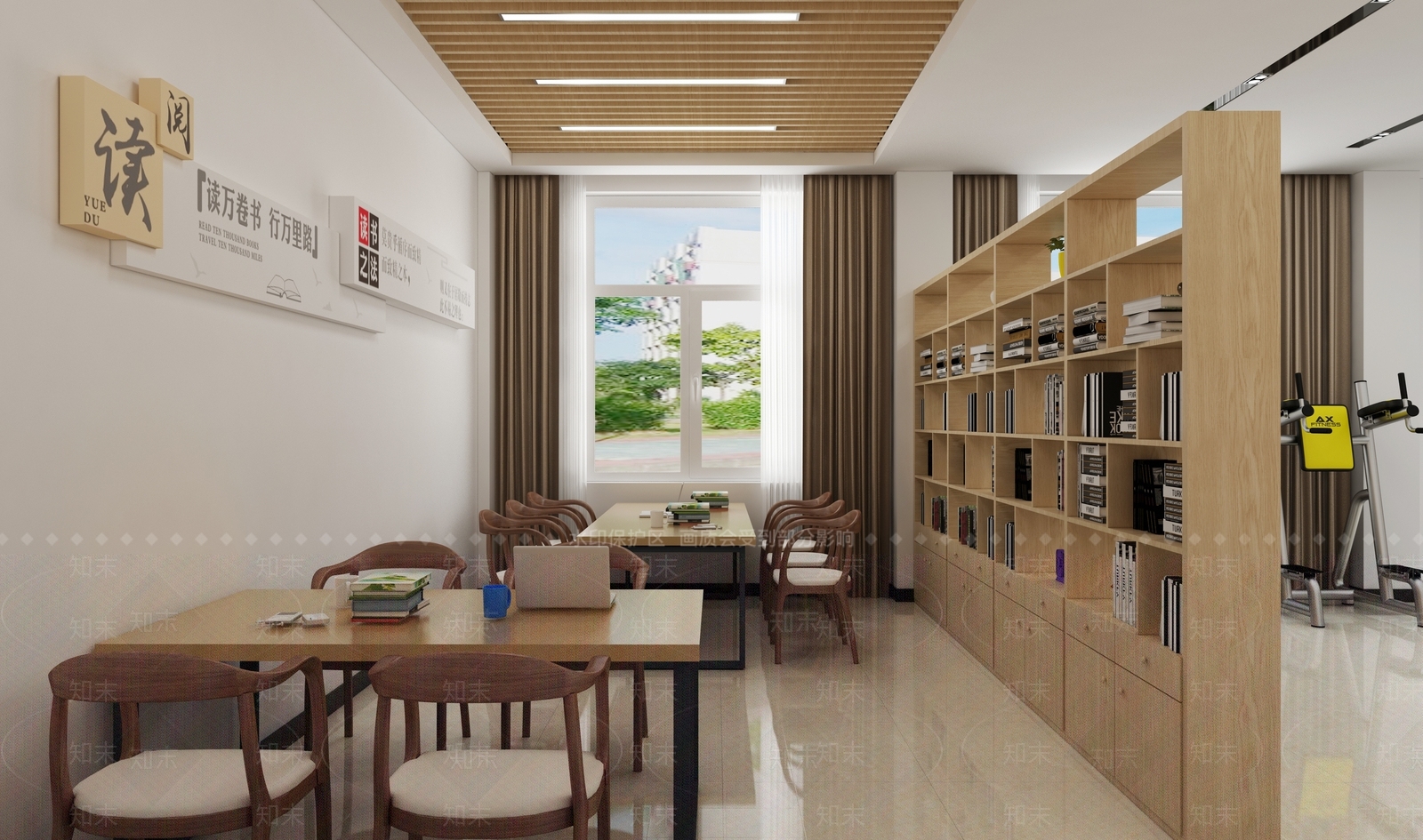 现代社区健身活动中心3D模型下载【ID:469436103】